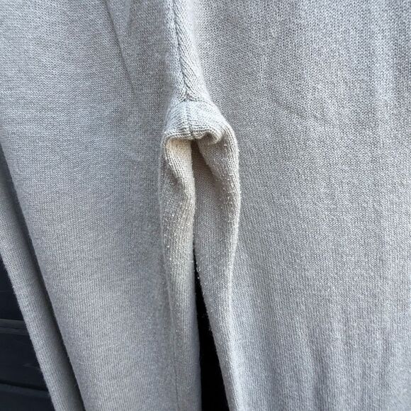 SoHo by Stephanie Horne Knit Joggers Gray w/ Red & Navy Side Stripes | Medium - Picture 8 of 8